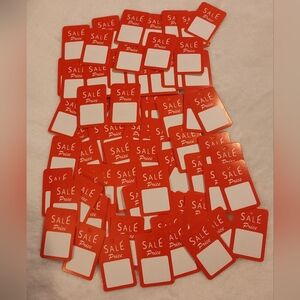 Red Sale Price Stickers